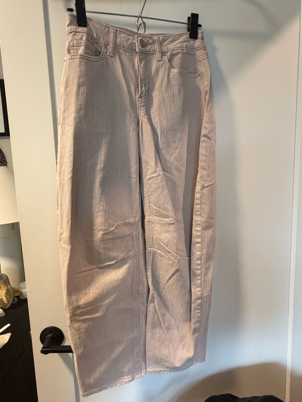 Project Indigo Barrel Leg beige tan Jeans 3 XS